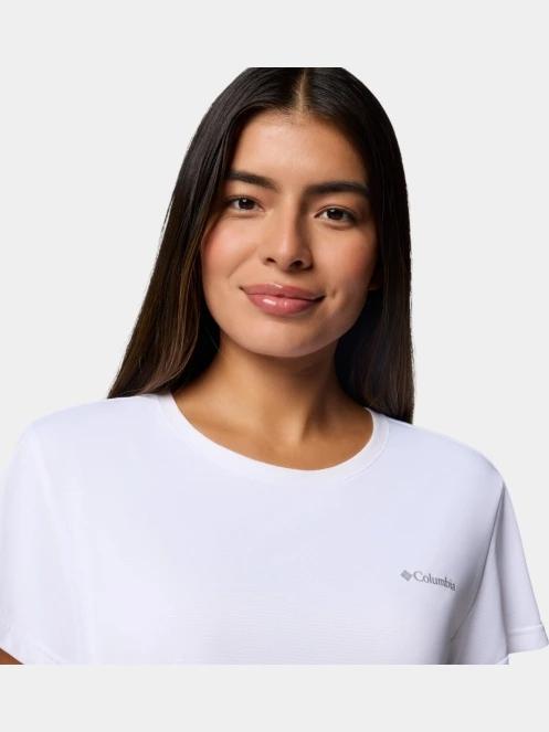 Columbia BlueVista Hill SS Crew női rövid ujjú sport póló fehér színben 5