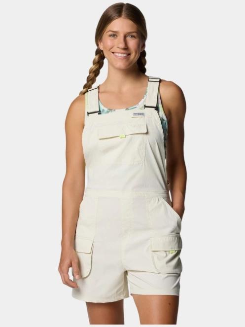Columbia PFG Open Water Short Overall női overál homok színben 2