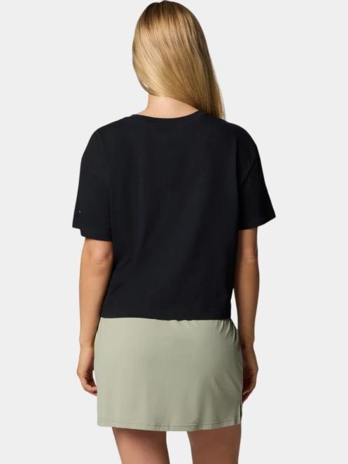 Columbia Rolling Bend Graphic Relaxed Crop Short Sleeve Shirt női crop top fekete színben 4