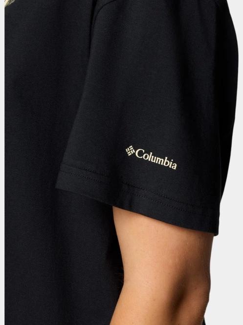 Columbia Rolling Bend Graphic Relaxed Crop Short Sleeve Shirt női crop top fekete színben 7