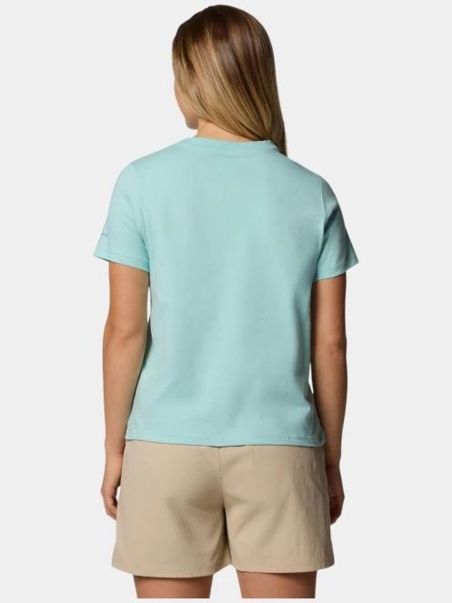 Columbia Rolling Bend Graphic Short Sleeve Shirt női rövid ujjú póló zöld színben 5