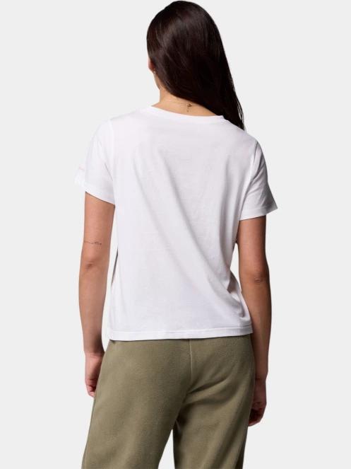 Columbia Rolling Bend Graphic Short Sleeve Shirt női rövid ujjú póló fehér színben 4