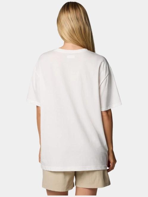 Columbia Rolling Bend Graphic Oversized Tee női rövid ujjú póló fehér színben 4