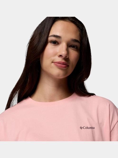 Columbia Rolling Bend Graphic Oversized Tee női rövid ujjú póló rózsaszín színben 6