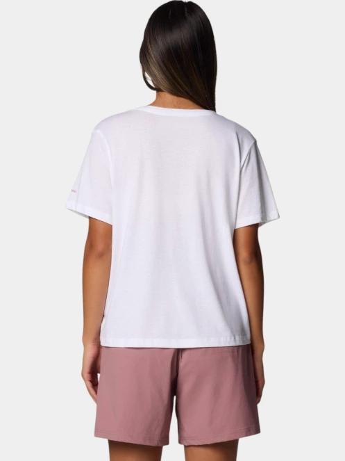 Columbia Ruby Springs Graphic Scoop Neck Short Sleeve Shirt női rövid ujjú póló fehér színben 4