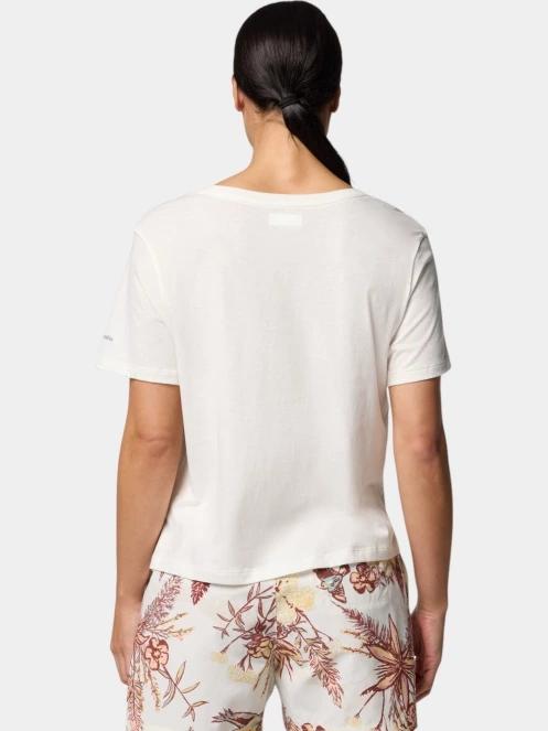 Columbia Ruby Springs Graphic Scoop Neck Short Sleeve Shirt női rövid ujjú póló fehér színben 4
