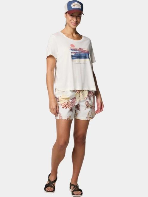 Columbia Ruby Springs Graphic Scoop Neck Short Sleeve Shirt női rövid ujjú póló fehér színben 5