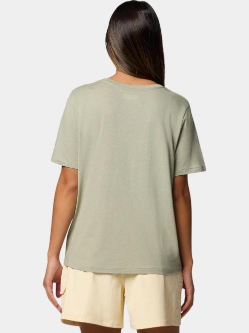 Columbia Ruby Springs Graphic Scoop Neck Short Sleeve Shirt női rövid ujjú póló zöld színben 4