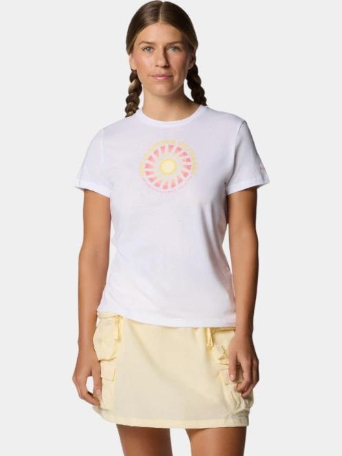 Columbia Ruby Springs Graphic Fitted Short Sleeve Shirt női rövid ujjú póló fehér színben 2