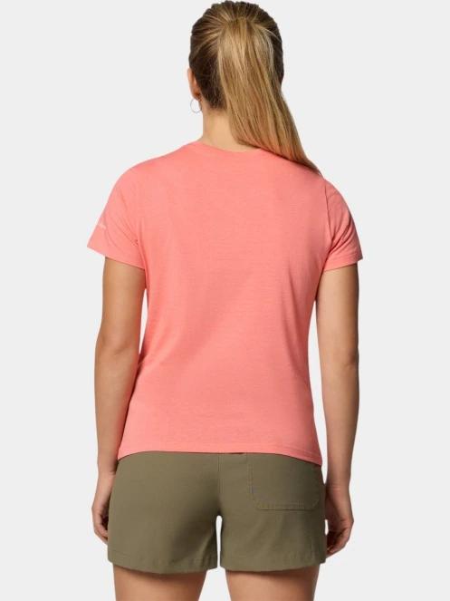 Columbia Ruby Springs Graphic Fitted Short Sleeve Shirt női rövid ujjú póló piros színben 4