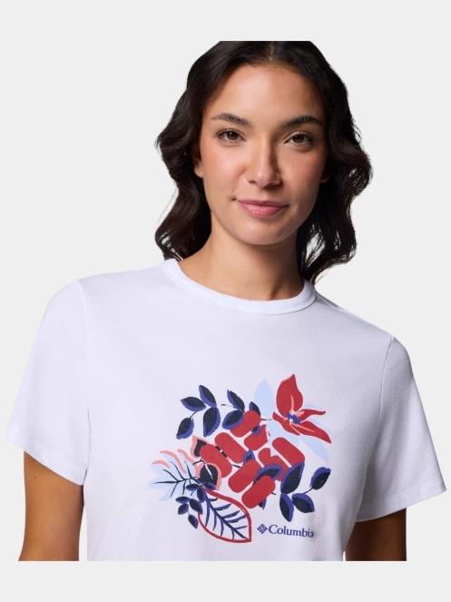 Columbia Sun Trek Graphic Short Sleeve III női rövid ujjú sport póló fehér színben 6