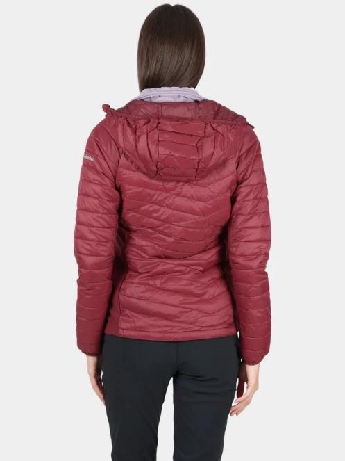 Columbia Powder Pass II Hybrid Hooded Jacket női átmeneti kabát piros színben 4