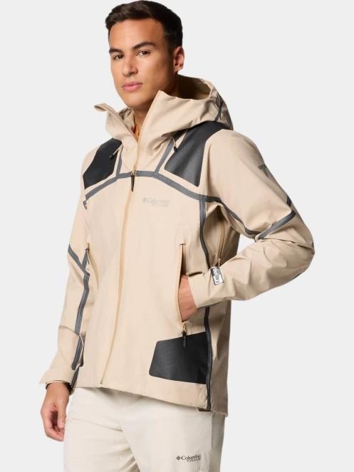 Columbia Whistler Peak Shell férfi esőkabát homok színben 3