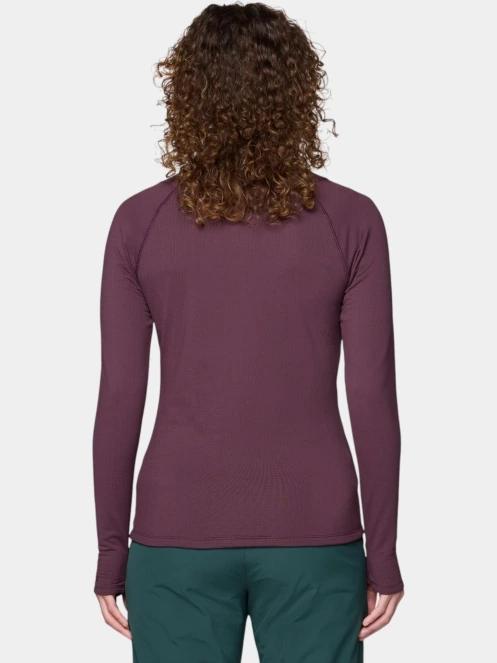 Mountain Hardwear Crater Lake Heavyweight Long Sleeve Half Zip női polár pulóver bordó színben 4