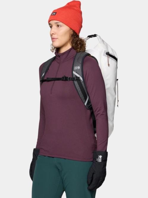 Mountain Hardwear Crater Lake Heavyweight Long Sleeve Half Zip női polár pulóver bordó színben 5