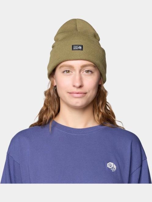 Mountain Hardwear Logo Cuff Beanie sapka oliva színben 7