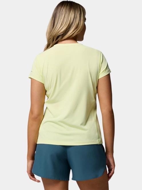 Columbia Zero Rules Light Short Sleeve Crew női rövid ujjú sport póló sárga színben 4