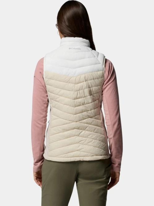 Columbia Powder Pass III Hybrid Vest női mellény homok színben 4