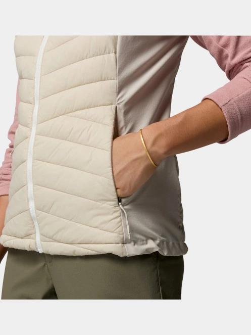Columbia Powder Pass III Hybrid Vest női mellény homok színben 9