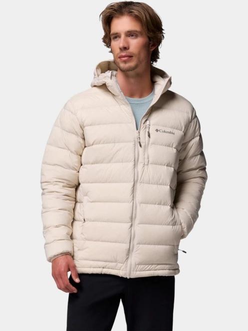 Columbia Drift Peak Stretch Down Hooded Jacket férfi átmeneti kabát homok színben 2