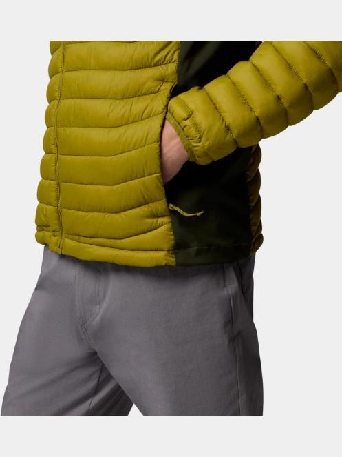 Columbia Powder Pass Hybrid Jacket férfi steppelt átmeneti kabát zöld színben 8