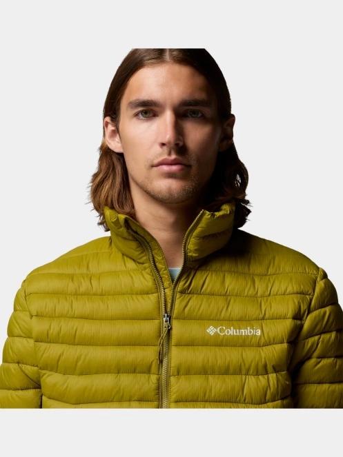 Columbia Powder Pass Hybrid Jacket férfi steppelt átmeneti kabát zöld színben 10