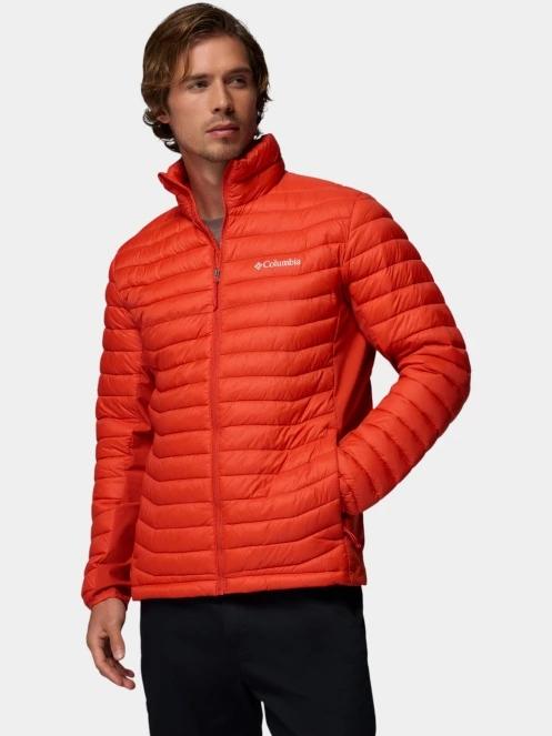 Columbia Powder Pass Hybrid Jacket férfi steppelt átmeneti kabát piros színben 2