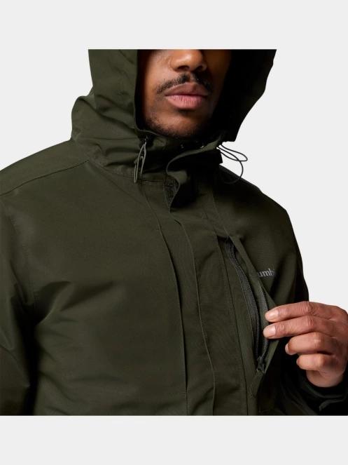 Columbia Landroamer Shirt Jacket Interchange férfi télikabát sötétzöld színben 11