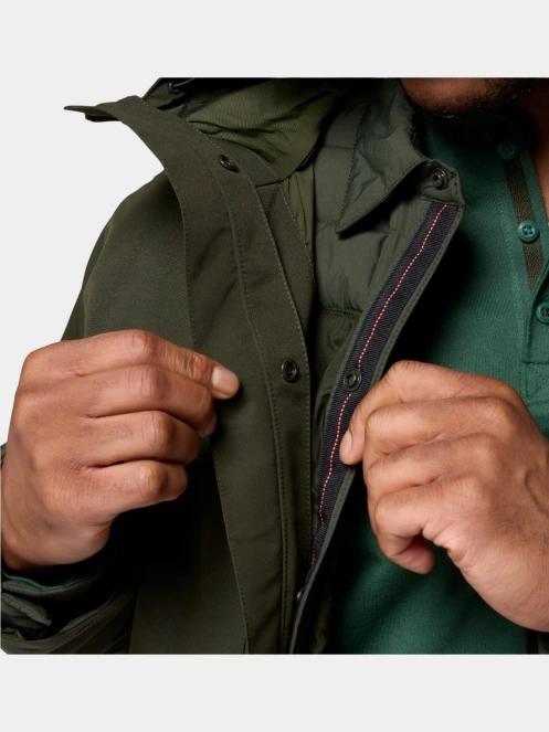 Columbia Landroamer Shirt Jacket Interchange férfi télikabát sötétzöld színben 12