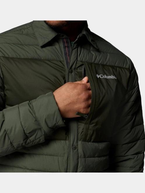 Columbia Landroamer Shirt Jacket Interchange férfi télikabát sötétzöld színben 8