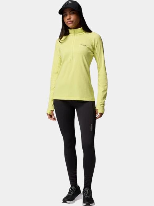 Columbia Driventure Half Zip női hosszú ujjú sport póló sárga színben 5