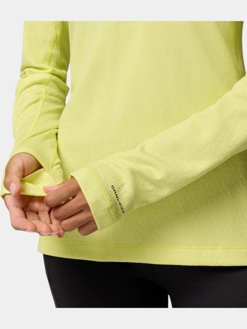 Columbia Driventure Half Zip női hosszú ujjú sport póló sárga színben 6