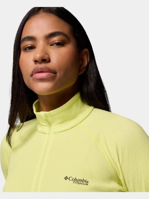 Columbia Driventure Half Zip női hosszú ujjú sport póló sárga színben 8
