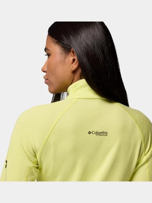 Columbia Driventure Half Zip női hosszú ujjú sport póló sárga színben 9