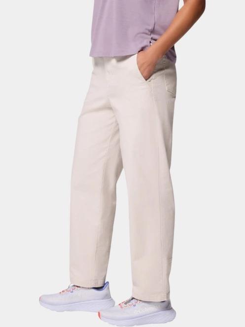 Columbia Roc Straight Leg Pant női hosszú nadrág homok színben 3