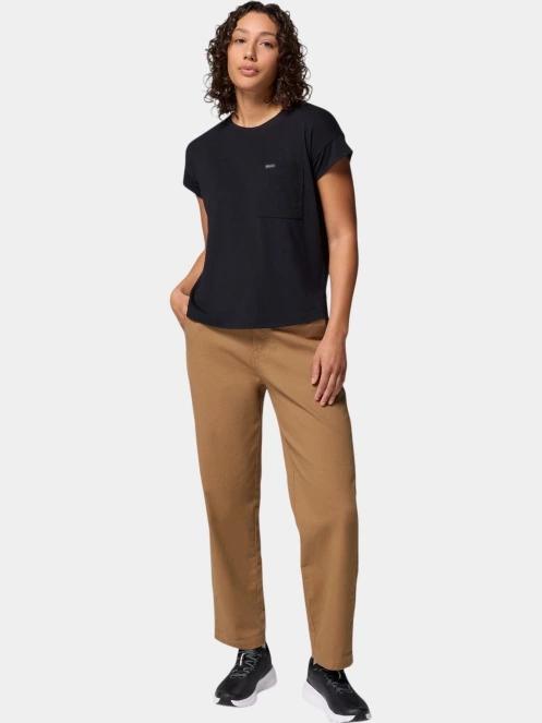 Columbia Daniela Falls Short Sleeve Shirt női rövid ujjú póló fekete színben 5