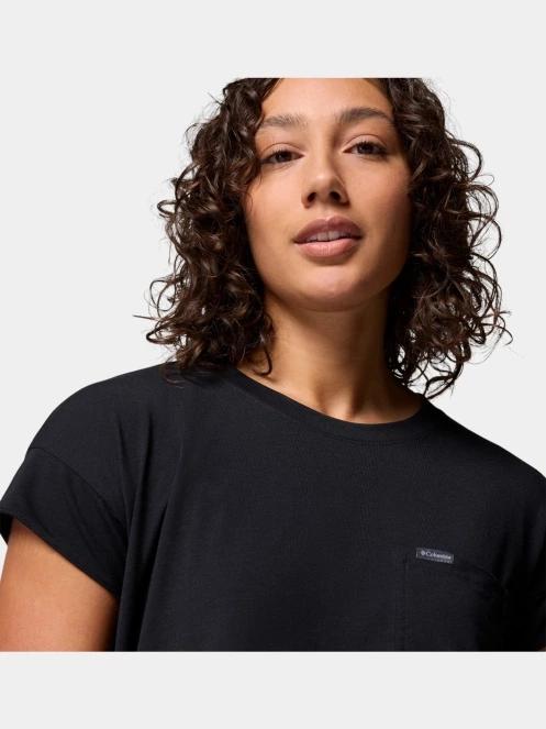 Columbia Daniela Falls Short Sleeve Shirt női rövid ujjú póló fekete színben 6