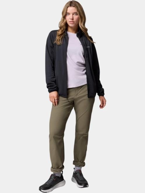 Columbia Essential Hike Grid Fleece Full Zip női polár pulóver fekete színben 6