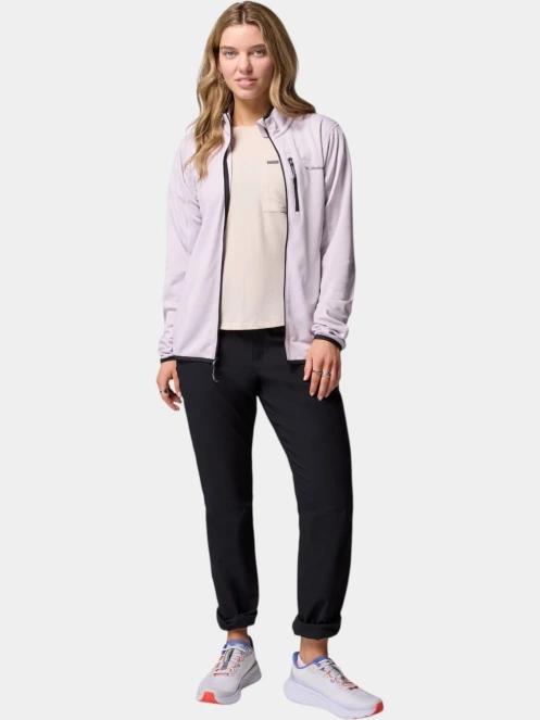 Columbia Essential Hike Grid Fleece Full Zip női polár pulóver lila színben 6