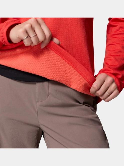 Columbia Essential Hike Grid Fleece Half Zip női polár pulóver piros színben 6