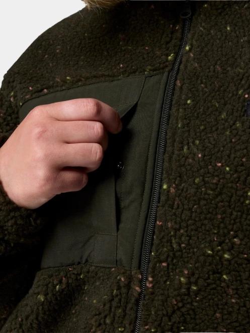 Columbia Stellar Path Fleece Bomber Full Zip női polár pulóver zöld színben 8