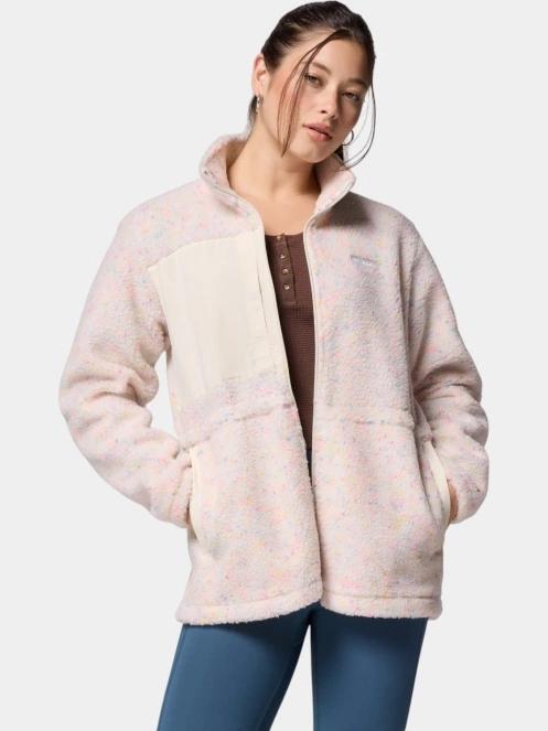 Columbia Stellar Path Fleece Full Zip női polár pulóver rózsaszín színben 5