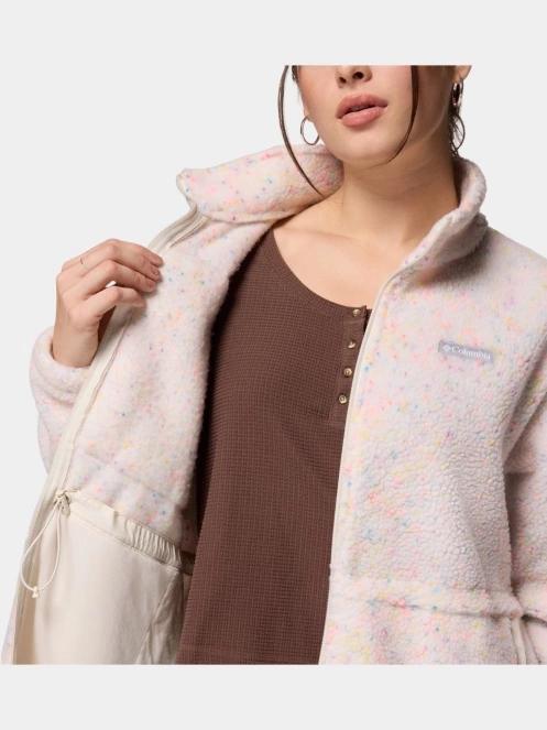 Columbia Stellar Path Fleece Full Zip női polár pulóver rózsaszín színben 7