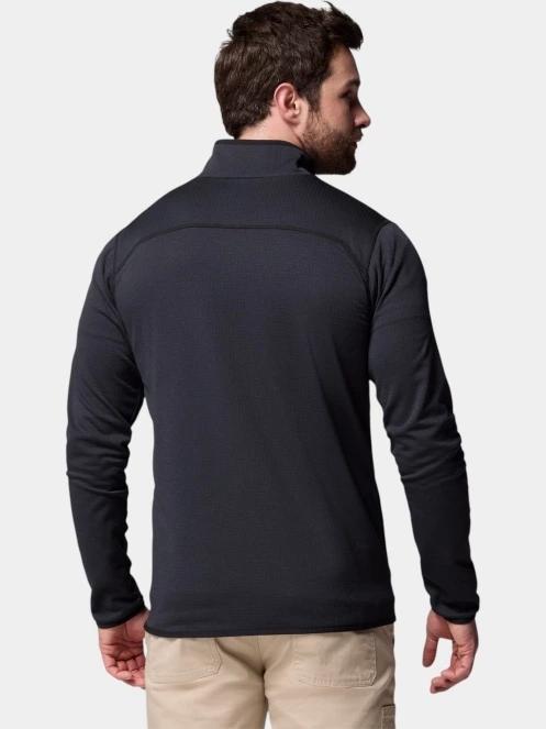 Columbia Essential Hike Grid Fleece Full Zip férfi polár pulóver fekete színben 4