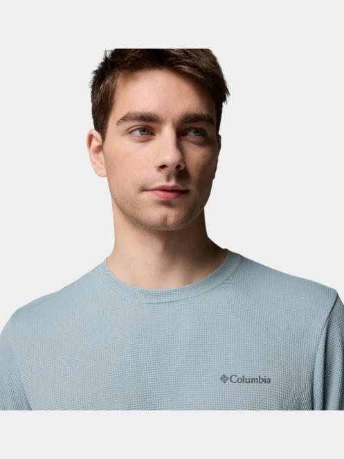 Columbia Tech Trail Utility Warm Long Sleeve Crew férfi hosszú ujjú sport póló kék színben 6