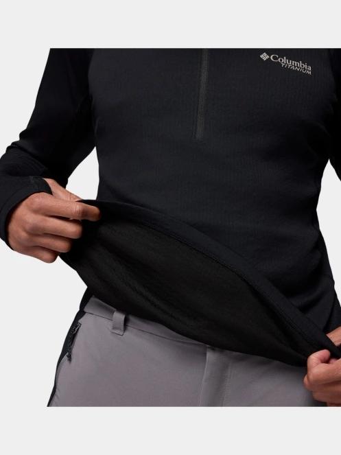 Columbia Driventure Half Zip férfi hosszú ujjú sport póló fekete színben 8