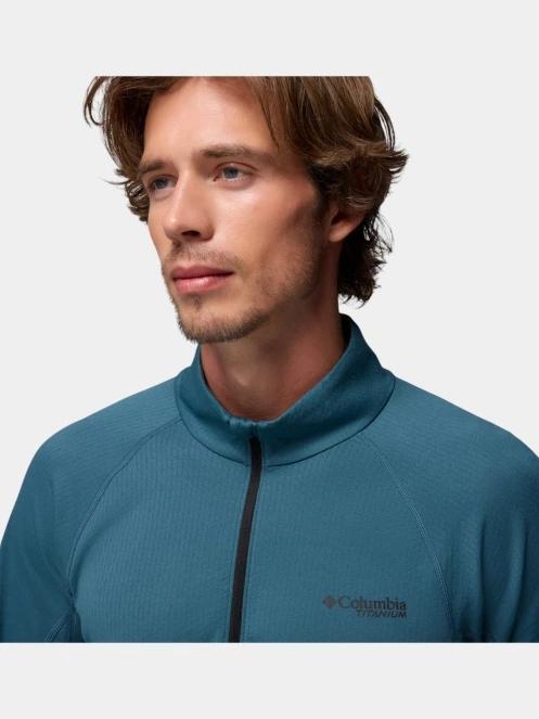 Columbia Driventure Half Zip férfi hosszú ujjú sport póló kék színben 7