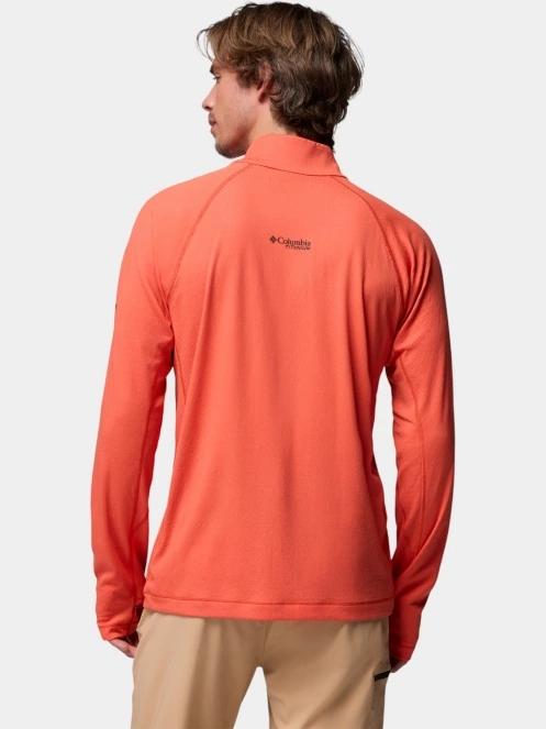 Columbia Driventure Half Zip férfi hosszú ujjú sport póló narancssárga színben 4