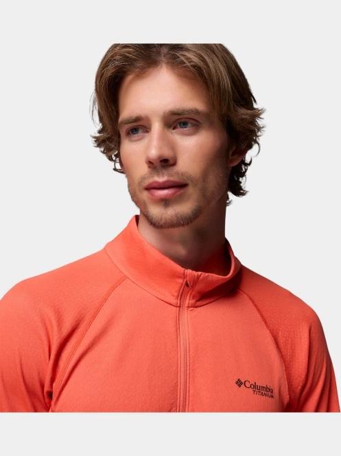 Columbia Driventure Half Zip férfi hosszú ujjú sport póló narancssárga színben 7