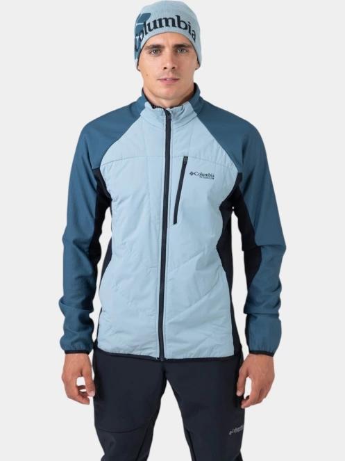 Columbia Arctic Chest Hybrid Full Zip férfi polár pulóver kék színben 10